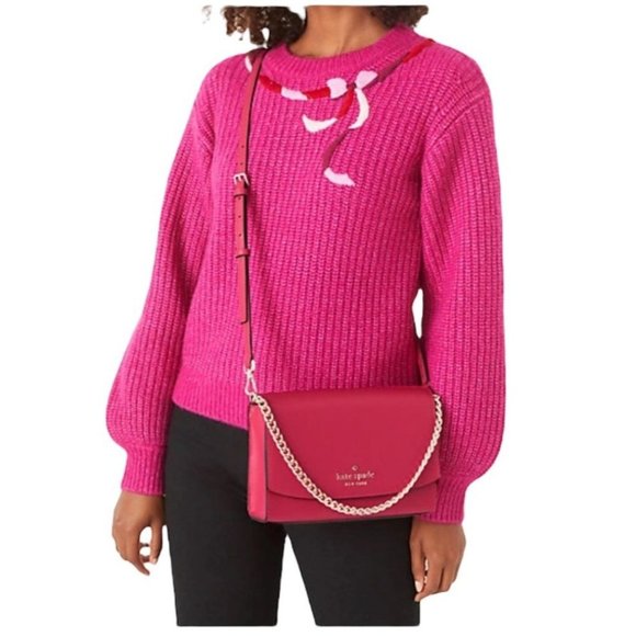 KATE SPADE Carson saffiano leather convertible pink ruby purse - Picture 2 of 14